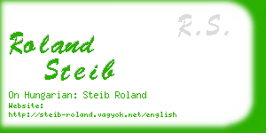 roland steib business card